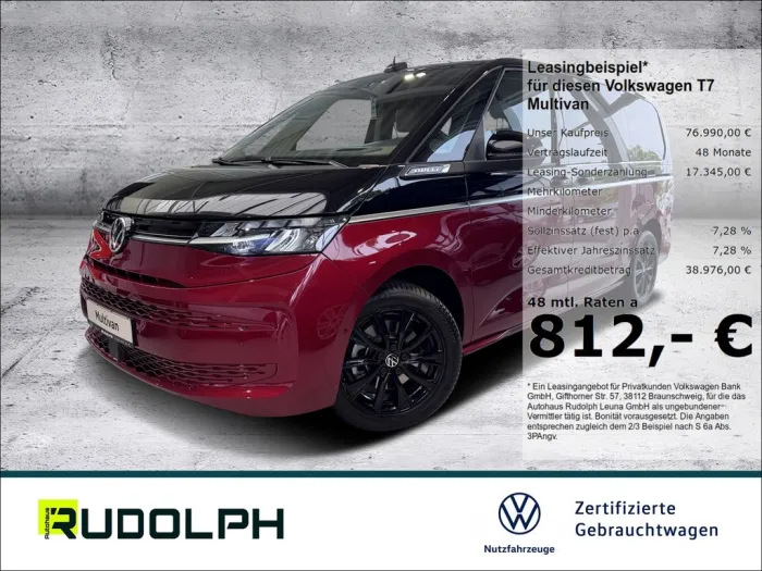 Volkswagen T7 Multivan Life LÜ 2.0 TDI DSG 7-Sitzer LED HUD