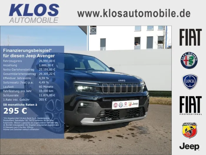 Jeep Avenger SUMMIT e-Hybrid 1.2 110 PS DCT6 NAV INFO
