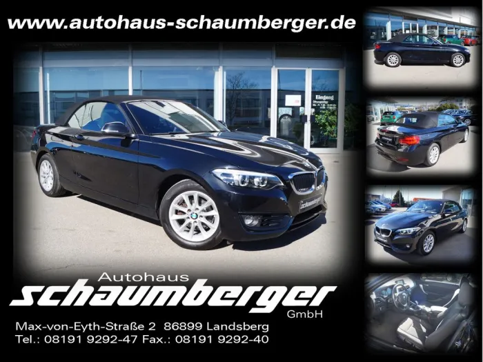 BMW 218i Cabrio * Navi * LED * Durchlade * 1.Hd. *