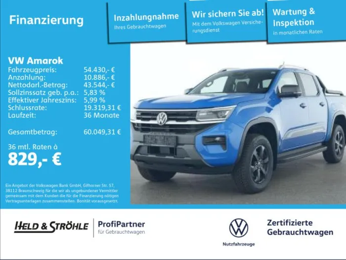 Volkswagen Amarok PanAmericana 3.0 TDI 4M AHK STHZ LEDER
