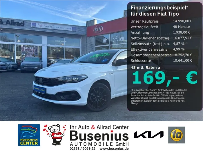 Fiat Tipo 1.0 TSI City Life+Android+DAB+LED+Klimaaut+