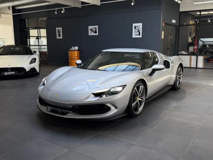 Ferrari 296 GTB Argento Silver Carbon