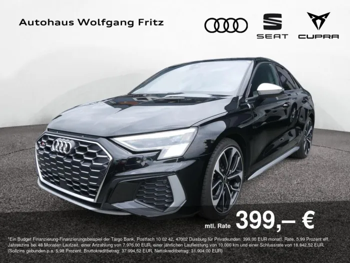 Audi S3 Limousine 2.0 TFSI Qu. B&O+HUD+KAMERA+NAVI+SH