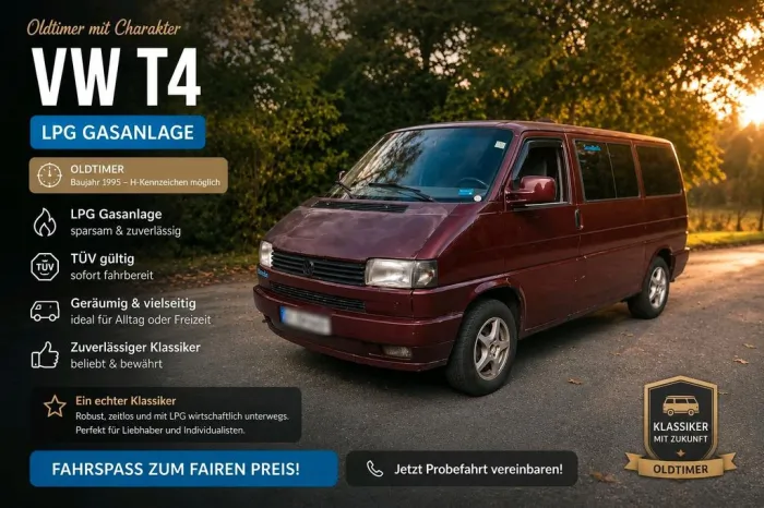 Volkswagen Vw T4 Caravelle Multivan mit Tüv und Gas L...