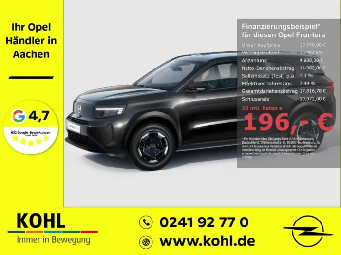 Opel Frontera Edition 1.2 DIT 100PS 48V-Hybrid Klima 