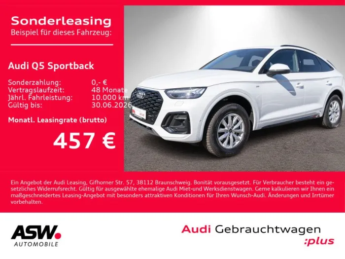Audi Q5 Sportback S line 45TFSI quattr Navi Matrix VC