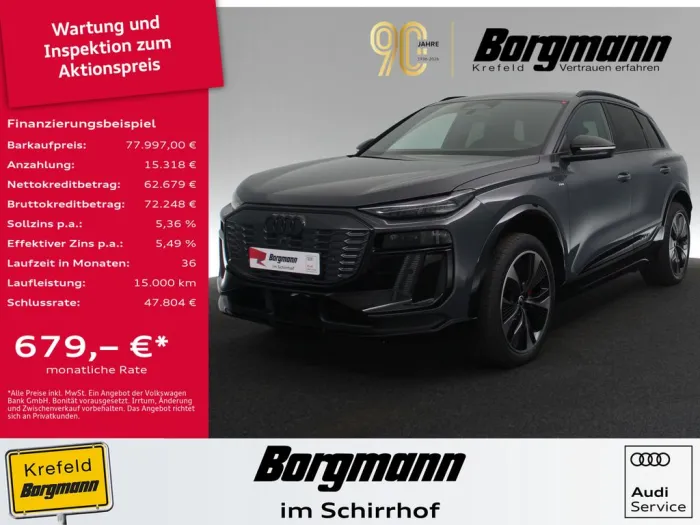 Audi Q6 e-tron 285 kW quattro edition one grey 360°