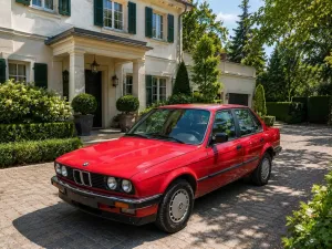 BMW 1. Hand RARITÄT AUTOMATIK BMW 324d 3er rot...