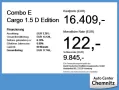Opel Combo E Cargo 1.5 D Edition Navi/SHZ/LHZ/PDC
