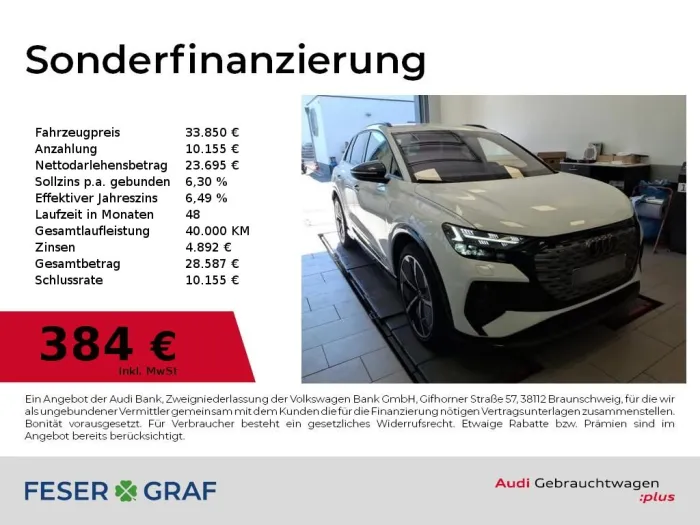 Audi Q4 e-tron 45 S Line Int Navi,HUD,Matrix,Sitzhzg,
