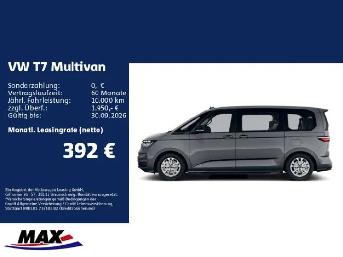 Volkswagen Multivan 1,5 l eHybrid 4MOTION 0,5% KÜ*DSG*LED*