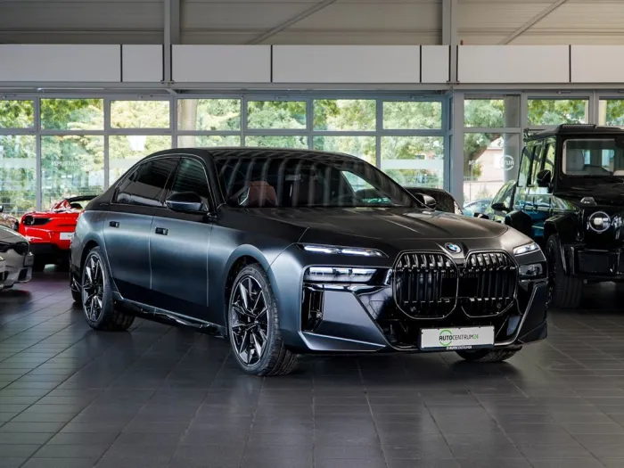 BMW 740d M Sport Pano TV AHK Massage B&W