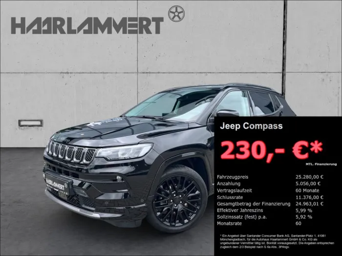 Jeep Compass S AHK+LEDER+360KAM+LED+ACC+SOUNDSYS.+WIN