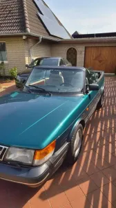 Saab 900 Turbo Cabrio mit red box