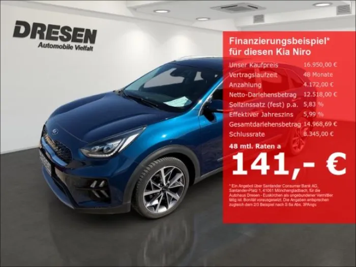 Kia Niro Hybrid 1.6 GDI DCT Spirit (104 kW 143 PS)