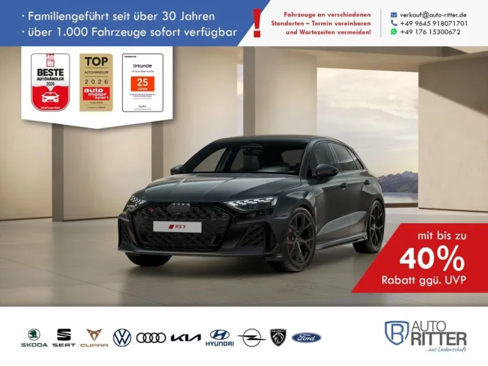 Audi RS3 Sportback ACC-HuD-RFK-PANO-LED-360°-Carpl...