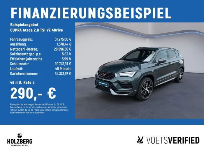 Cupra Ateca 2.0 TSI VZ 4Drive BEATS+AHK+ACC