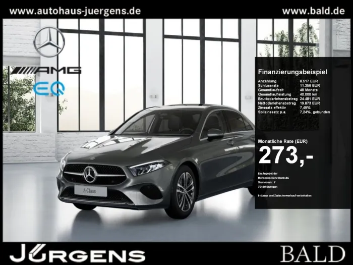 Mercedes-Benz A 180 Lim Pano+Progressive+Distr+Carbon+ILS+Cam