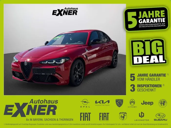 Alfa Romeo Giulia 2.9 V6 Bi-Turbo QUADRIFOGLIO ACC+LED+Navi