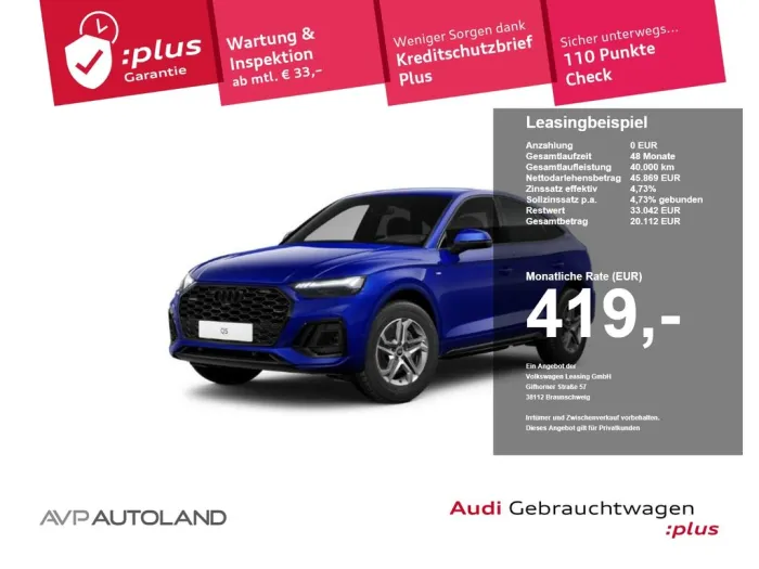 Audi Q5 Sportback 40 TFSI quattro S tron. S line AHK