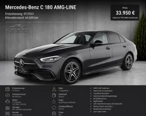 Mercedes-Benz C 180 AMG PANO LEDER NIGHT NAVI MBUX SPUR GRA