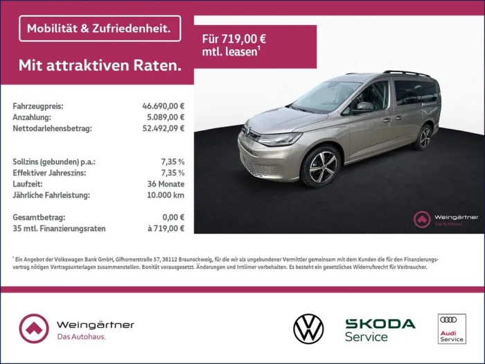 Volkswagen Caddy California Maxi 2.0 TDI  6-Gang