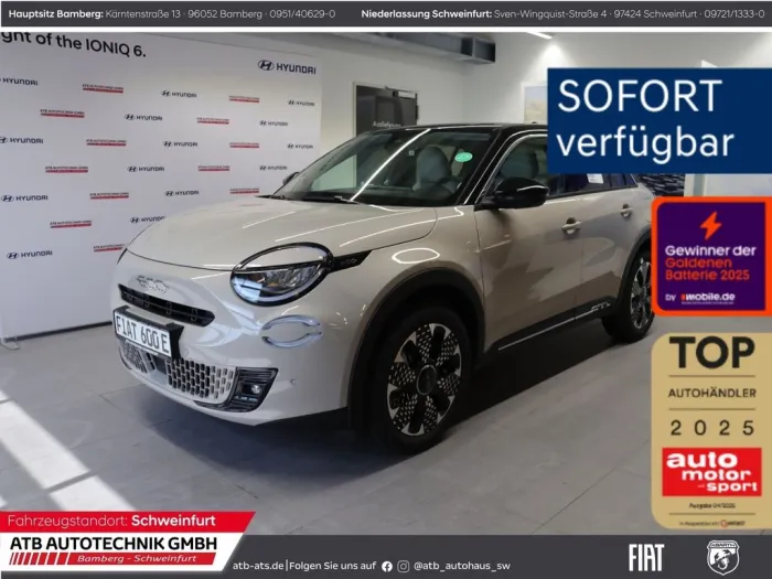 Fiat 600e MY25 La Prima 115 kW Navi Massagesitze LED 
