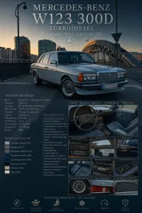 Mercedes-Benz W123 300d Turbodiesel USA Modell