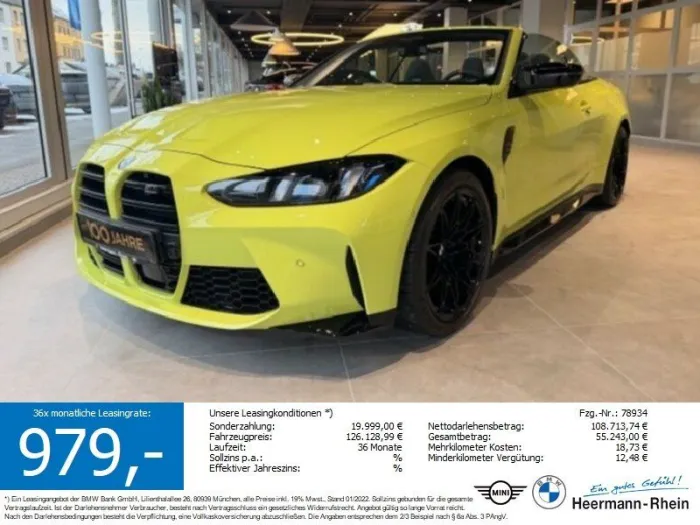 BMW M4 Cabrio Competition M xDrive +JAHRESSTART 2026