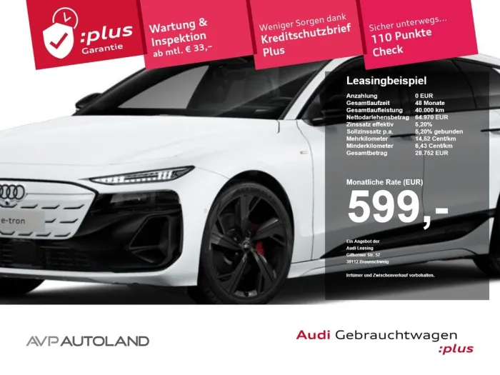 Audi A6 Avant e-tron S line B&O-PANO -AHK UPE 92295€
