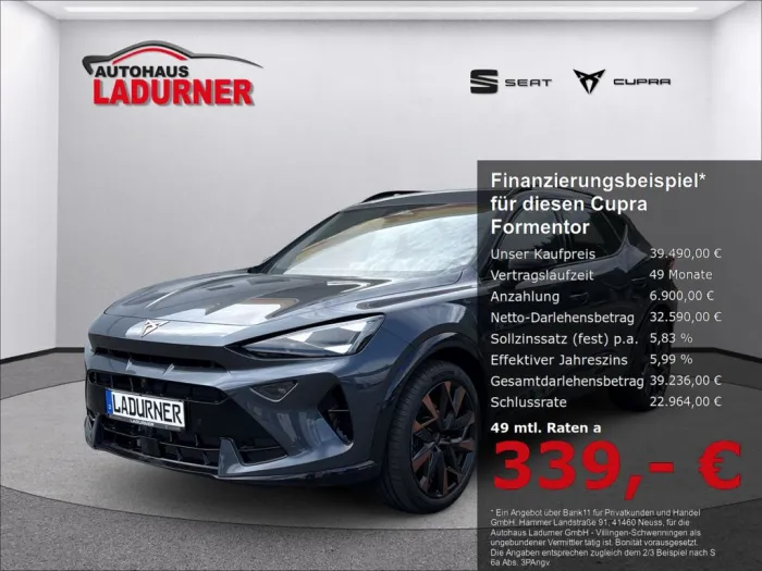 Cupra Formentor 2.0 TSI 4Drive *AHK+Navi+Memory+Matrix
