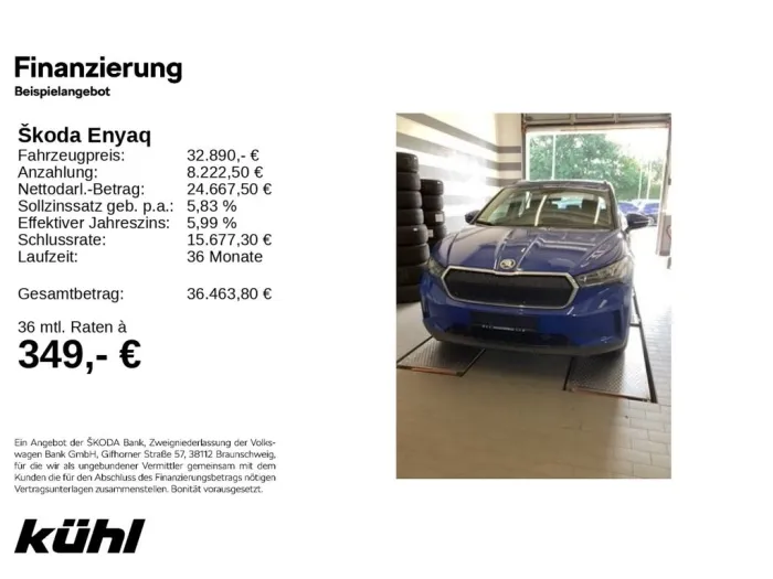Skoda Enyaq iV60 Loft AHK,Wärmepumpe,LM19