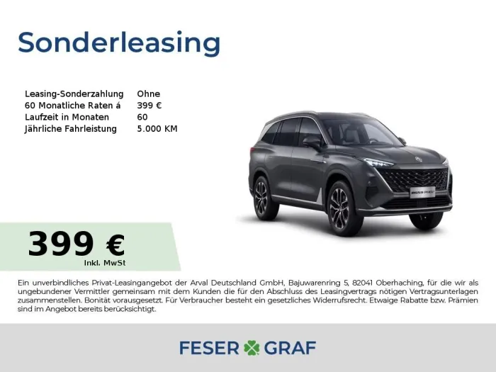 MGS9 PHEV Premium *Preis nur mit Finanzierung*
