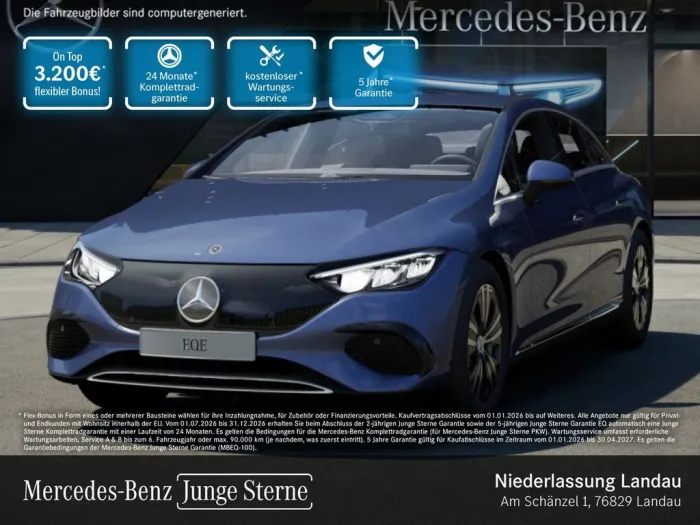 Mercedes-Benz EQE 300 ELECTR. ART/ADV.+/22KW/AHK/SERVO/4SIDEBA