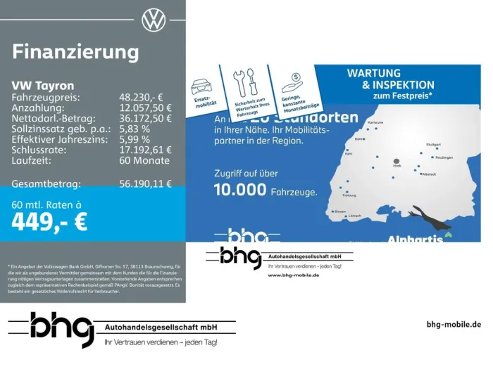 Volkswagen Tayron 2.0 TDI 4MOTION DSG R-Line