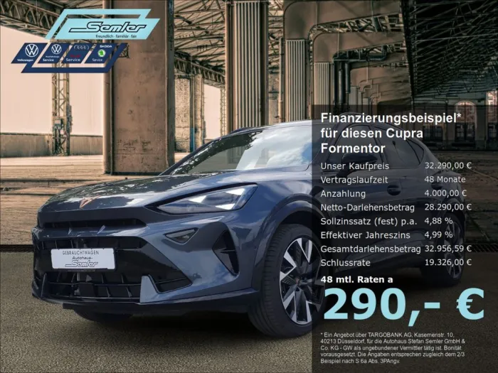 Cupra Formentor 1.5 eTSI DSG MATRIX NAV KESSY 360 E-HK