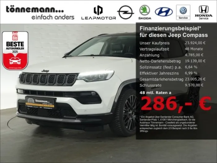Jeep Compass S MHEV DCT+LED LICHT+NAVI+360 GRAD KAMER