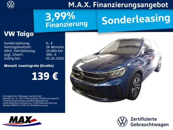 Volkswagen Taigo 1.0 TSI ENERGY LED+ACC+APP+DCP+NAVI+KAMERA
