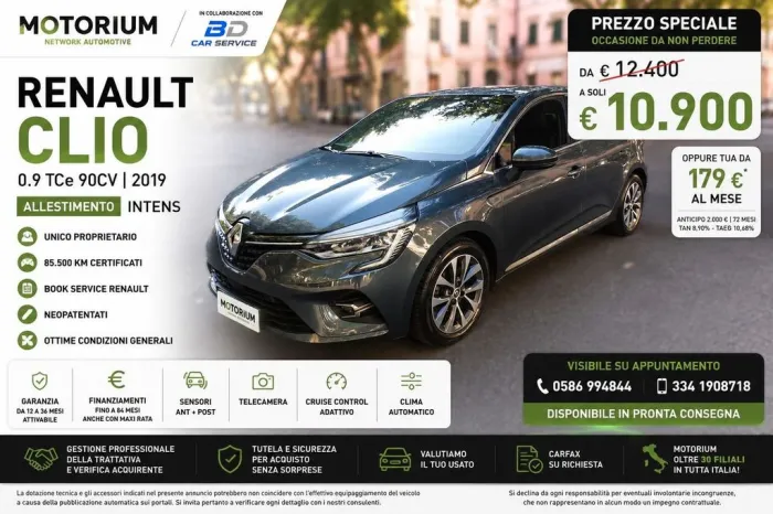Renault RENAULT CLIO INTENS 1 PROPRIETARIO - 85.500 KM -