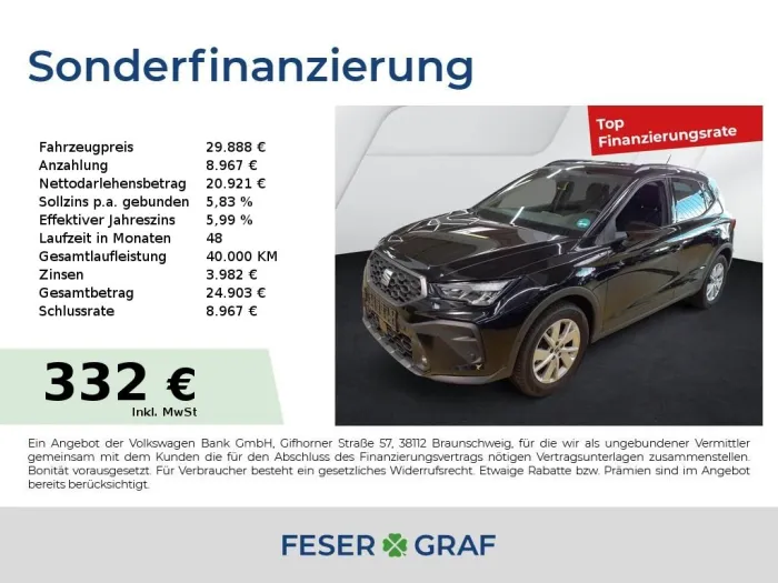 Seat Arona 1.0TSI Style DSG Rückfahrkamera Navigation