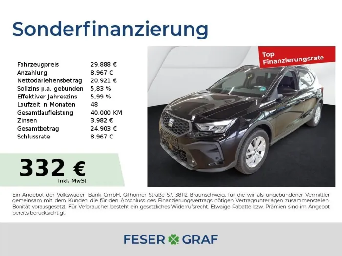 Seat Arona 1.0TSI Style DSG Rückfahrkamera Navigation