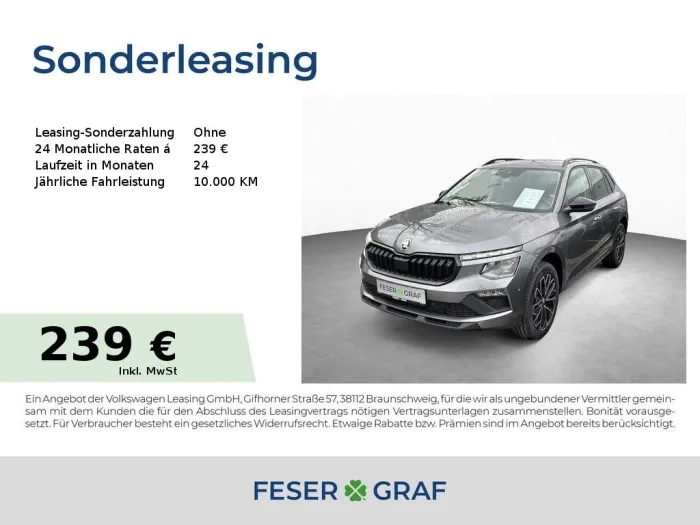 Skoda Kamiq Tour 1,0 TSI/116 PS/DSG/AHK