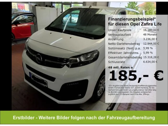 Opel Zafira Life lang 9-Sitzer 1.5D*StandHzg Tempom