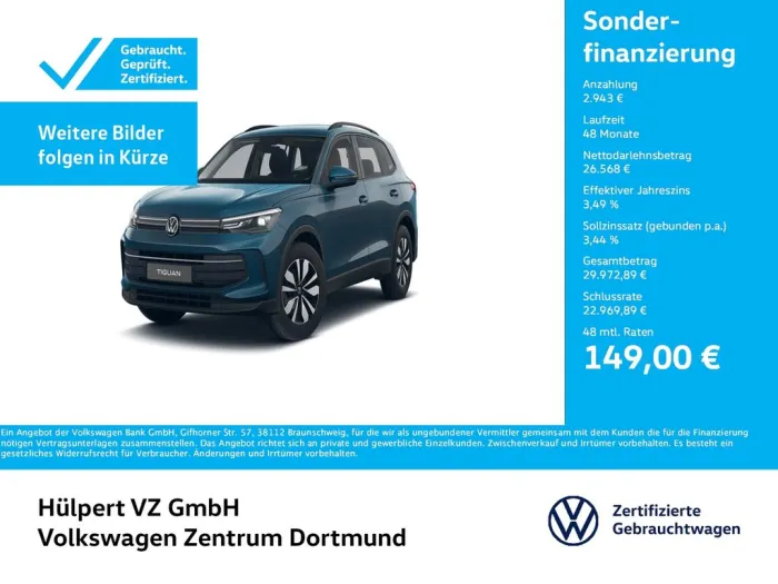 Volkswagen Tiguan 1.5 eTSI LIFE AHK CAM ACC NAVI CARPLAY