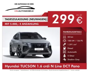 Hyundai TUCSON 1.6 crdi N Line DCT Pano
