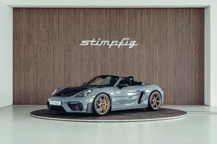 Porsche 718 Boxtser Spyder RS, Arktikgrau, MwSt.
