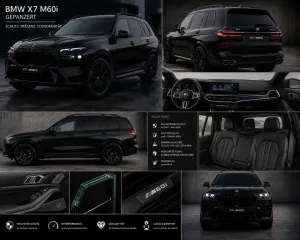 BMW X7 M60 M60i xDrive*ARMORED*B6*ARMOURED*GEPANZERT