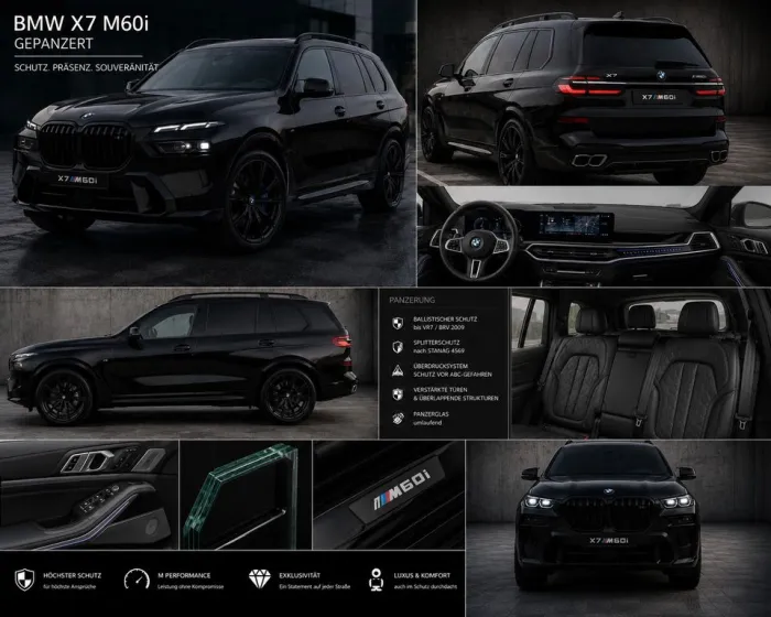 BMW X7 M60 M60i xDrive*ARMORED*B6*ARMOURED*GEPANZERT