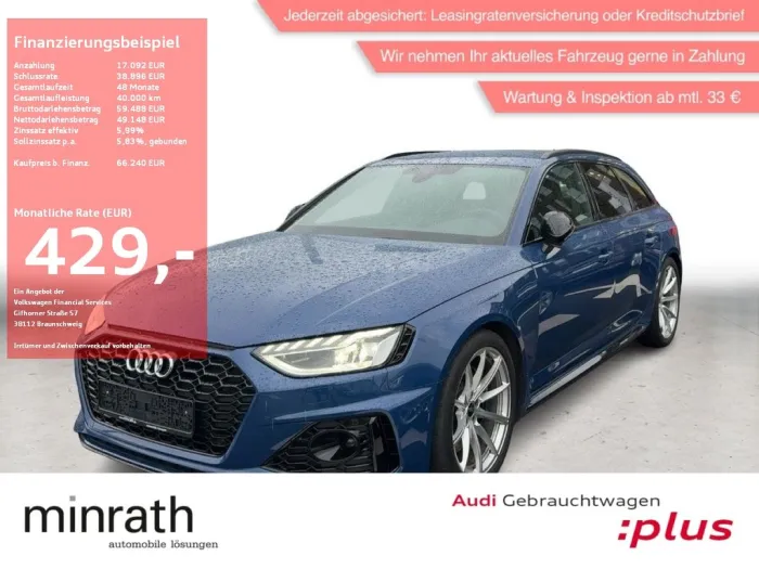 Audi RS 4 Avant 2.9 TFSI quattro RAUTE+APP+DAB+VIRT