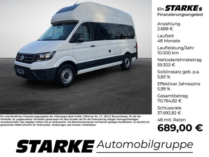 Volkswagen Crafter Grand California 600 2.0 TDI Autom Kamer